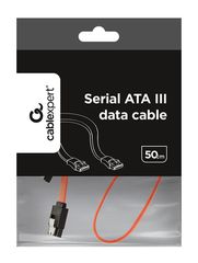 Gembird CC-SATAM-DATA SATA cable 0.5 m Black, Red-thumb-1