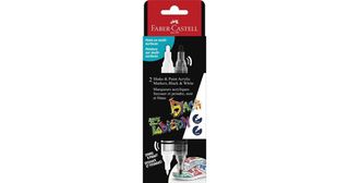 Faber-Castell - Black Edition Shake & Paint Acrylic Markers Set of 2 (Black and White) (285503)