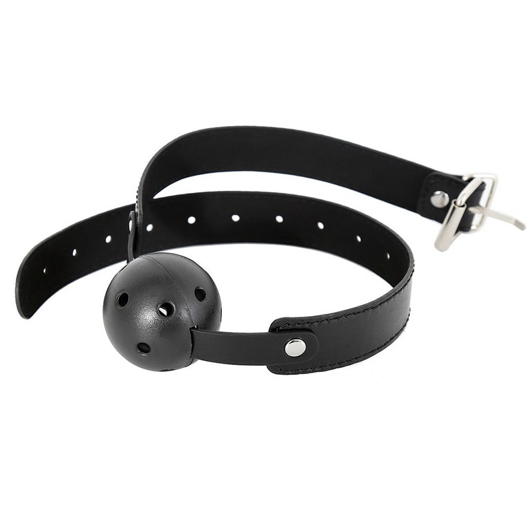 Rolling Breathable Ball Gag Black