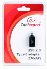 Gembird A-USB2-CMAF-01 cable gender changer USB Type-C USB Type-A Black-thumb-1