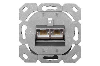 Digitus CAT 6, Class E, wall outlet, shielded, surface mount-thumb-2