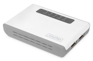 Digitus 2 Port USB 2.0 Wireless Multi-Functional Network Server, 300 Mbps-thumb-2