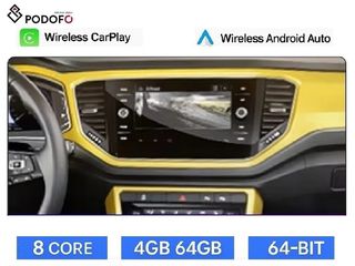 VW T-Roc MQB 2017-> Android Navigation 9" οθόνη Car Radio  4+64GB Ασύρματο CarPlay & Aσύρματο Android Auto GPS  WiFi DSP