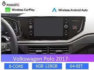 VW Polo MQB 2017->9" Οθόνη Android 13 | 6GB RAM + 128GB ROM| Ασύρματο CarPlay & Android Auto | GPS, WiFi, DSP