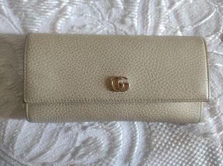 Gucci πορτοφόλι κρεμ