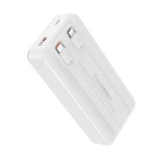 XO PR249 USB-C / USB-A Powerbank Γρήγορης Φόρτισης με Ψηφιακή Οθόνη Λευκό