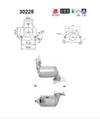 ΚΑΤΑΛΥΤΗΣ RENAULT CLIO IV / CAPTUR / GRAND SCENIC / KADJAR / KANGOO / MEGANE / SCENIC  2013-   KARALOIZOS exhaust