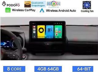 Toyota Yaris Cross (2020-2022) | Οθόνη 10.1" | Android 15 | Car Radio Navigation | 4GB RAM + 64GB ROM | 8-Core Snapdragon | Ασύρματο CarPlay & Ασύρματο Android Auto | GPS | WiFi | DSP | HiFi | FM/RDS