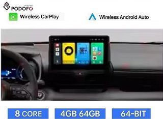 Toyota Yaris Cross (2020-2022) | Οθόνη 10.1" | Android 13 | Car Radio Navigation | 4+64GB Octa-Core | Ασύρματο CarPlay & Aσύρματο Android Auto | GPS | WiFi | DSP | HiFi | FM/RDS