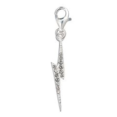 HARRY POTTER - Lightning Bolt - Crystals Clip on Charm for Bracelet