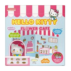 HELLO KITTY - Hello Kitty 6cm Sticker House Flower Café-thumb-1