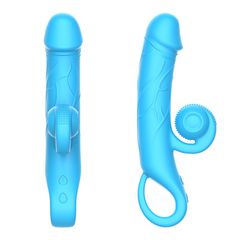Clit Stimulator & G-spot Rabbit Vibrator Blue-thumb-1