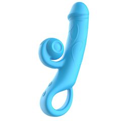 Clit Stimulator & G-spot Rabbit Vibrator Blue-thumb-2