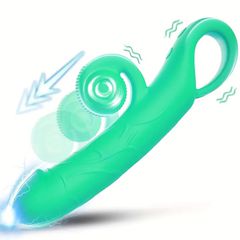 Clit Stimulator & G-spot Rabbit Vibrator Cyan-thumb-1