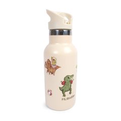 Filibabba - Stainless steel water bottle - Dino Beach - Beige - 6-60 m (FI-03589) / Toys