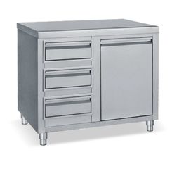 Ερμάριο με τρία συρτάρια και αμπάρι 100x70x85