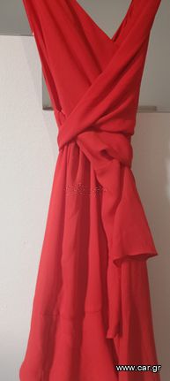 Φόρεμα μίνι κόκκινο, βραδινό