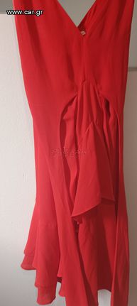 Φόρεμα μίνι κόκκινο, βραδινό-thumb-2