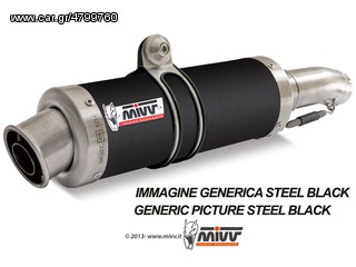 Εξάτμιση Τελικό Mivv Gp Style Black Steel Aprilia RSV4, Tuono V4 R  2010 - 2016*
