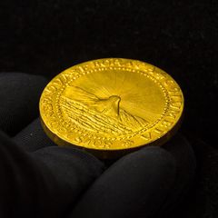 Ετος 1787 Αμερική Χρυσό νόμισμα σπάνια παλαιά έκδοση επίχρυσο 24Κ για συλλέκτες-thumb-2