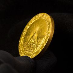 Ετος 1787 Αμερική Χρυσό νόμισμα σπάνια παλαιά έκδοση επίχρυσο 24Κ για συλλέκτες-thumb-3