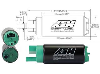 AEM 340LPH E85-Compatible High Flow In-Tank Fuel Pump-thumb-1