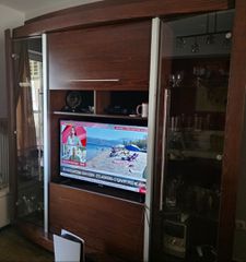 ποιοτικό σύνθετο σαλονιού με θέση για TV, ποτήρια και μπαρ -ΤΙΜΗ ΣΥΖΗΤΉΣΙΜΗ-