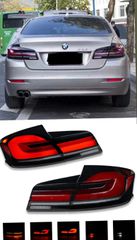 ΦΑΝΑΡΙΑ ΠΙΣΩ BMW 5-Series F10 F18 Sedan G30 F90 M5 Design 3D Stripe Full LED Tail Lights With Sequential Indicator 2010-2016