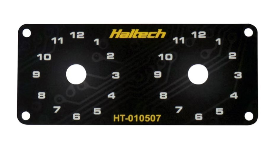 Dual Switch Panel Only - includes Yellow knob