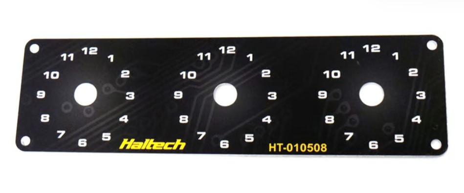 Triple Switch Panel Only - includes Yellow and Red knobs