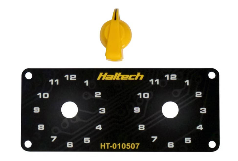Dual Switch Panel Kit - includes Yellow knob