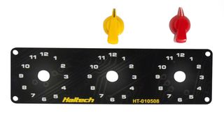 Triple Switch Panel Kit - includes Yellow and Red knobs