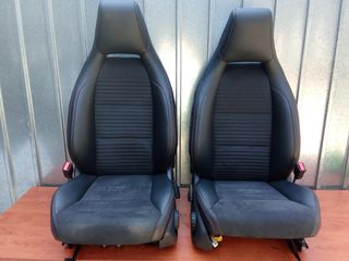 ΣΑΛΟΝΙ ΣΕΤ ΘΕΡΜΑΙΝΟΜΕΝΟ  MERCEDES A-CLASS W176  AMG LINE- ΔΕΡΜΑ-ALCANTARA (2012-2018)