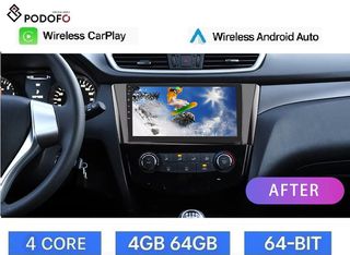 Nissan Χ-Trail (2014-2020) Android Car Radio 10.1" | 4+64GB | Ασύρματο CarPlay & Aσύρματο Android Auto | GPS | WiFi | DSP | FM/RDS