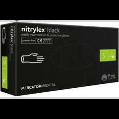 ΓΑΝΤΙΑ ΝΙΤΡΙΛΙΟΥ MERCATOR NITRYLEX BASIC ΣΕ ΜΑΥΡΟ ΧΡΩΜΑ SMALL (S) AMIO - 100 τεμ.