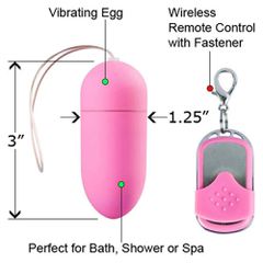 10 Speed Remote Vibrating Egg Pink-thumb-2