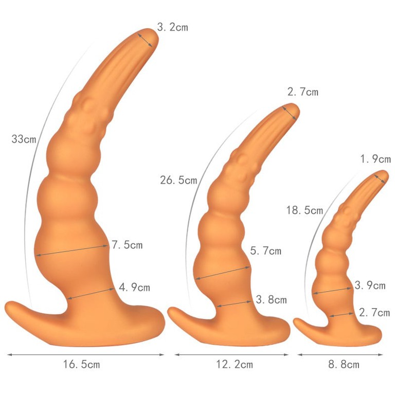 Octopus Silicone Butt Plug Model Golden -M