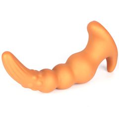 Octopus Silicone Butt Plug Model Golden -M-thumb-1