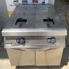 Φριτέζα Αερίου Διπλή Επιδαπέδια 10+10Lt 80x93x89Cm ZANUSSI - Μεταχειρισμένη.