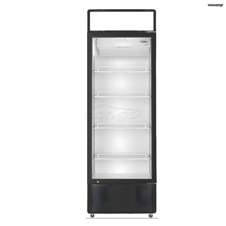 Ψυγειο αναψυκτικών βιτρίνα 450Lt με 4 ράφια & φωτεινή μετόπη.