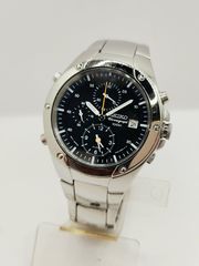 Seiko Chronograph Alarm Men's Wristwatch 7T32-6N00 Japan Stainless Steel Α90216 ΤΙΜΗ 250 ΕΥΡΩ