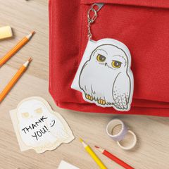 HARRY POTTER - Hedwig - Mini Fluffy Notebook Keychain-thumb-0