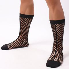 Special Mesh Stockings For Men Black M