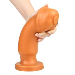 Horse Dick Butt Plug Dildo Gold S