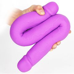 Silicone Double Ended Dildo Purple 49cm (M)
