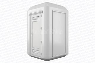 ΜΟΝΗ ΦΟΡΗΤΗ ΤΟΥΑΛΕΤΑ 150x150x245 cm  GRP   ΜΕ ΣΥΝΔΕΣΗ ΣΤΟ ΔΙΚΤΥΟ