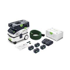 CTLC MINI I-Plus Φορητός Απορροφητήρας Σκόνης Μπαταρίας L 2x18V (4x5.0Ah) - ΕΠΑΓΓΕΛΜΑΤΙΚΗΣ ΧΡΗΣΗΣ - FESTOOL (#577670)