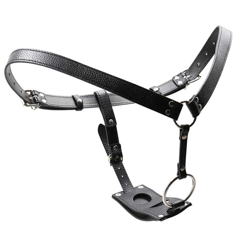 Strap on With Cock Ring And Plug Hole