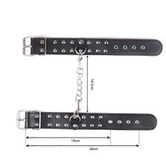Two Row Hand Cuffs Black-thumb-5