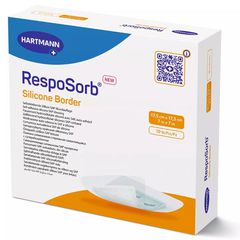 Hartmann Επιθέματα κατάκλισης αυτοκόλλητα Hartmann Resposorb Silicone Border 15x15 cm | Συσκευασία 10 τεμ.